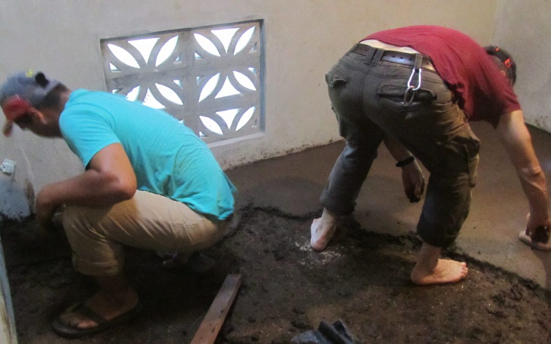 Earthen Floors for the Guesthouse